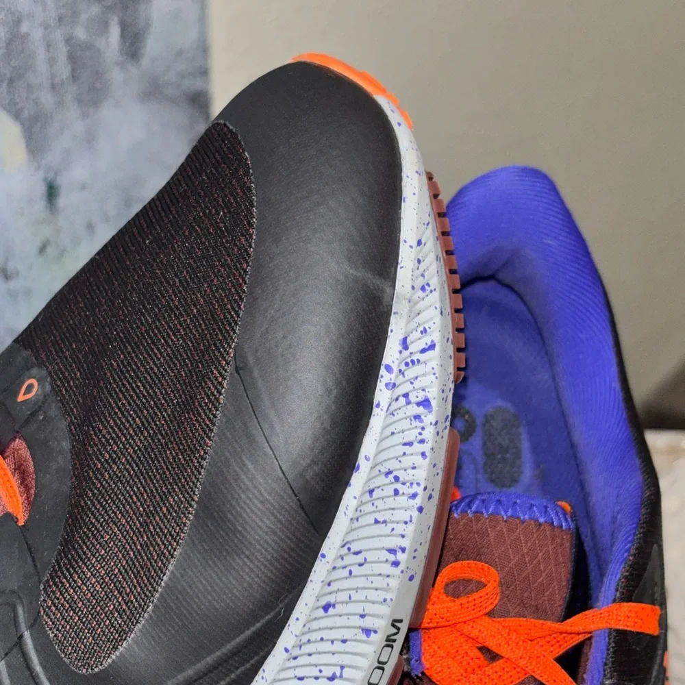 Nike Air Zoom Pegasus 38 Shield Mens SZ11.5 XE Black/Orange/Total Eclipse color - Picture 7 of 13